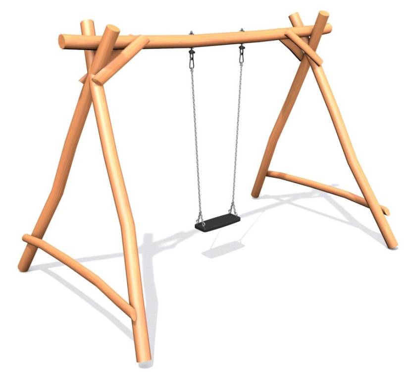 Obrázek k výrobku 21762 -  Houpačka Swing  z akátu - pro jedno dítě .