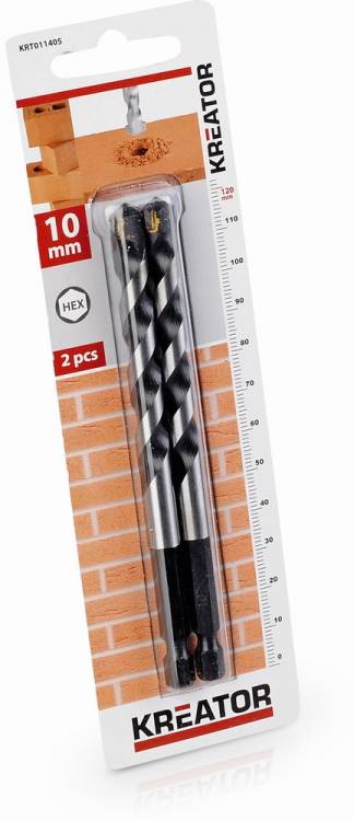 Obrázek k výrobku 14789 - 2 ks HEX Vrtáků do kamene a zdiva 10 x 120 mm