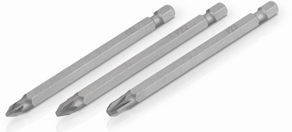 Obrázek k výrobku 14928 - 3 ks Bitů PZ1/2/3 89 mm