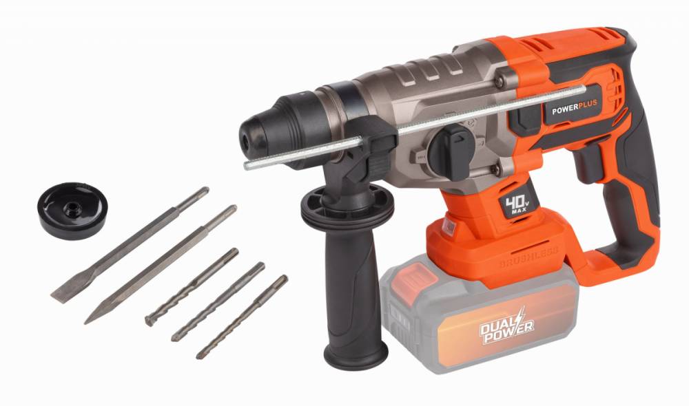 Obrázek k výrobku 72705 - Aku kombinované kladivo 40V bezuhlíkové (bez AKU)