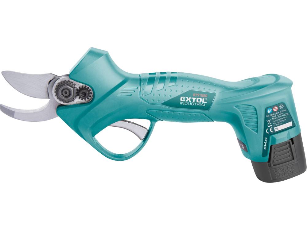 Obrázek k výrobku 82611 - Aku nůžky EXTOL 16V Li-ion 2x2000mAh