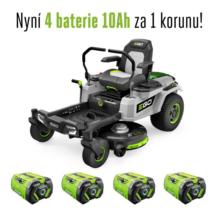 Obrázek k výrobku 78493 - AKU zahradní rider s nulovým poloměrem zatáčení EGO Z6, ZT4201E-L