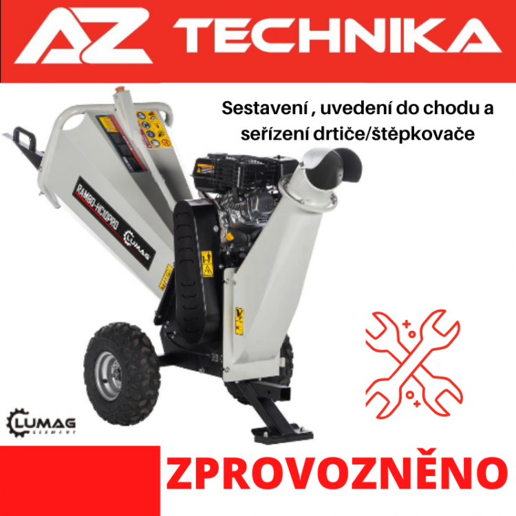 Obrázek k výrobku 81343 - Balíček Zprovozněno - štěpkovač- drtič větví