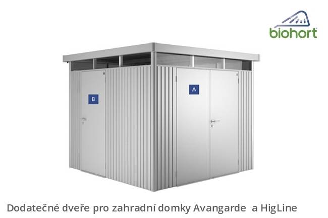 Obrázek k výrobku 38361 - Biohort Dodatečné dveře, tmavě šedá metalíza .