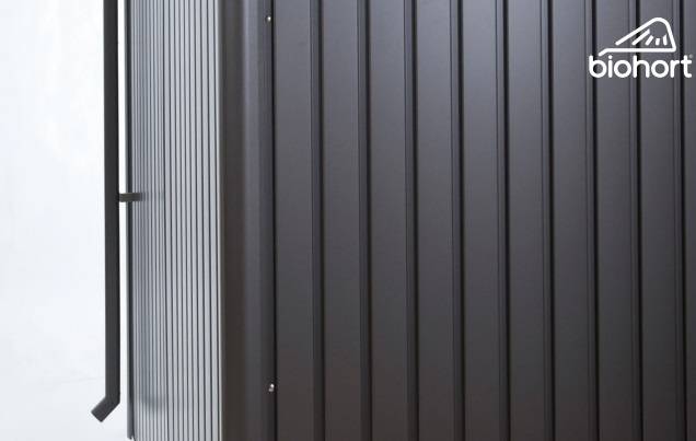 Obrázek k výrobku 38386 - Biohort Sada okapových svodů pro AVANTGARDE, tmavě šedá metalíza, 2 kusy .