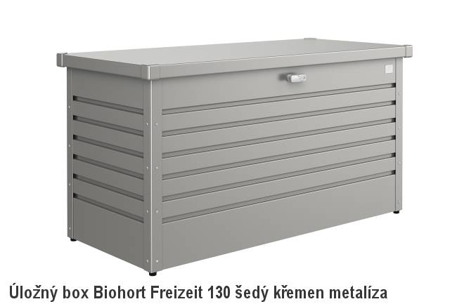 Obrázek k výrobku 38581 - Biohort Úložný box FreizeitBox 130, šedý křemen metalíza .