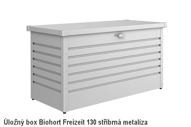 Obrázek k výrobku 38580 - Biohort Úložný box FreizeitBox 130, stříbrná metalíza .
