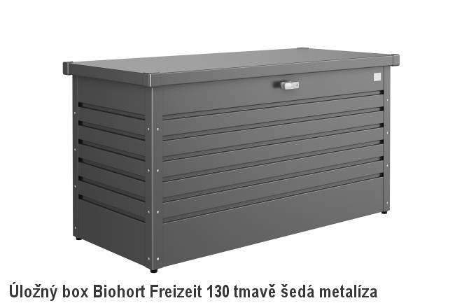 Obrázek k výrobku 38582 - Biohort Úložný box FreizeitBox 130, tmavě šedá metalíza .
