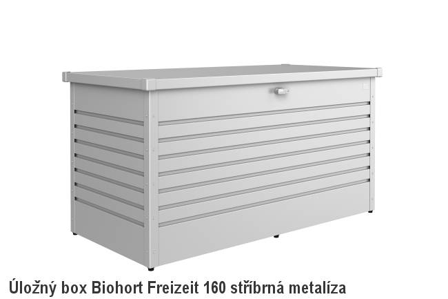Obrázek k výrobku 38585 - Biohort Úložný box FreizeitBox 160HIGH, stříbrná metalíza .