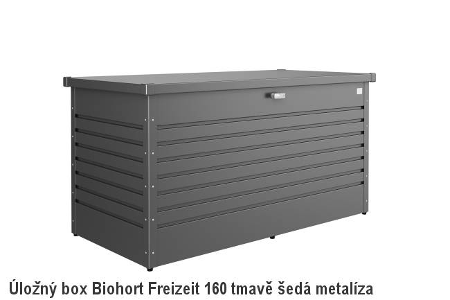 Obrázek k výrobku 38587 - Biohort Úložný box FreizeitBox 160HIGH, tmavě šedá metalíza .