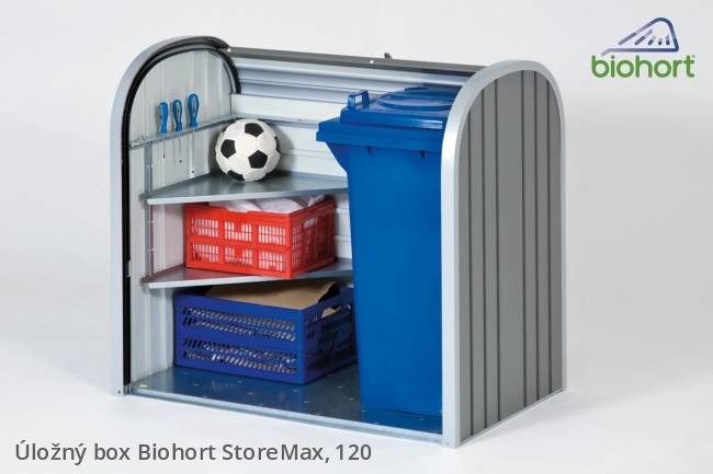 Obrázek k výrobku 38548 - Biohort Úložný box StoreMax® 120, tmavě šedá metalíza .
