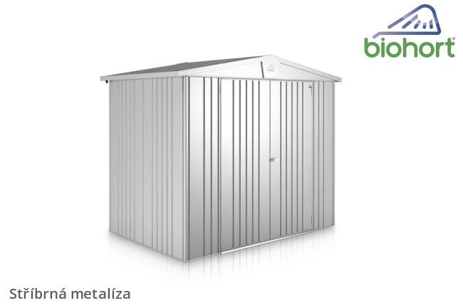 Obrázek k výrobku 38468 - Biohort Zahradní domek EUROPA 1, stříbrná metalíza .