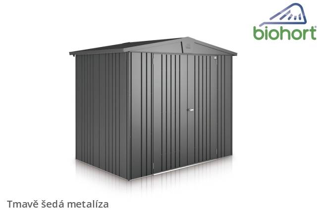 Obrázek k výrobku 38470 - Biohort Zahradní domek EUROPA 1, tmavě šedá metalíza .