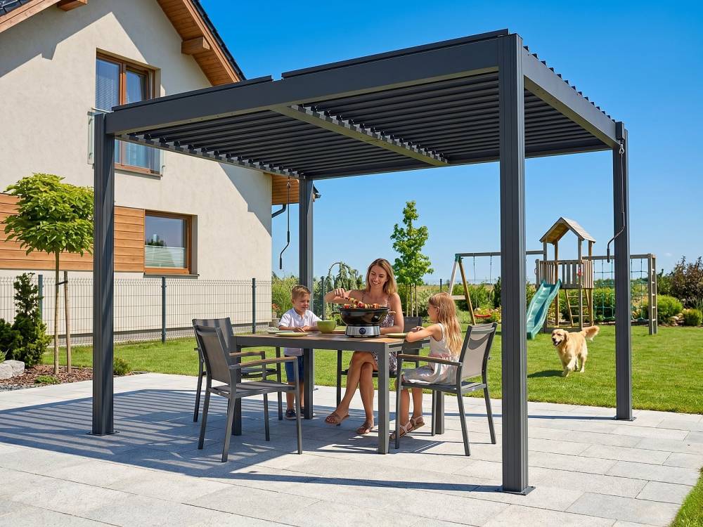 Obrázek k výrobku 92021 - bioklimatická pergola LANITPLAST BASIC 3x2,5 m LG4288
