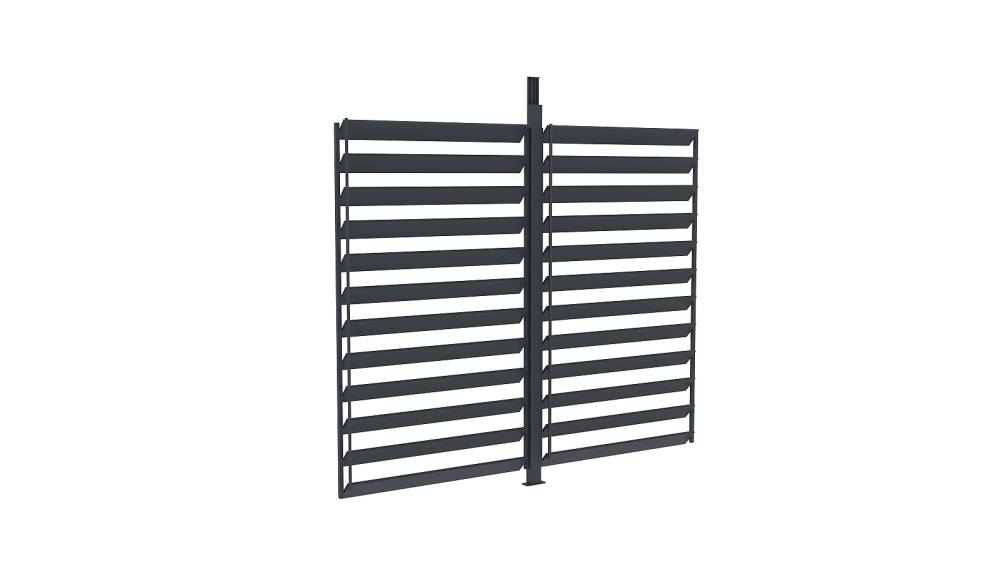 Obrázek k výrobku 92020 - boční lamelová zástěna 2,5 m k pergole LANITPLAST BIOCLIMATIC BASIC LG4291