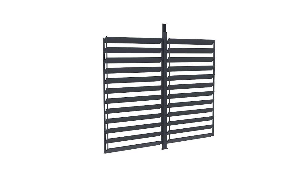 Obrázek k výrobku 92025 - boční lamelová zástěna 4,0 m k pergole LANITPLAST BIOCLIMATIC BASIC LG4295