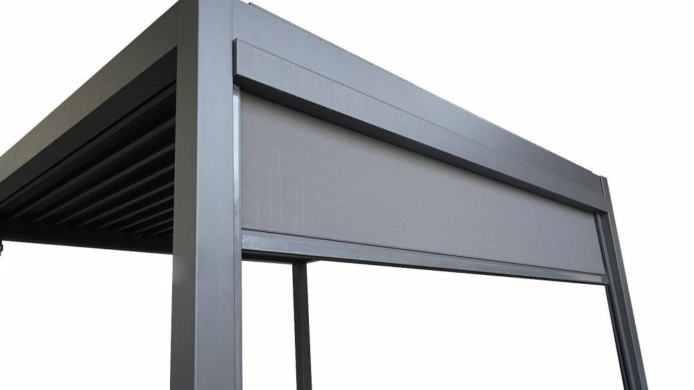 Obrázek k výrobku 88184 - boční síťová roleta 4 m k pergole BIOCLIMATIC PREMIUM / PLUS  LG4118