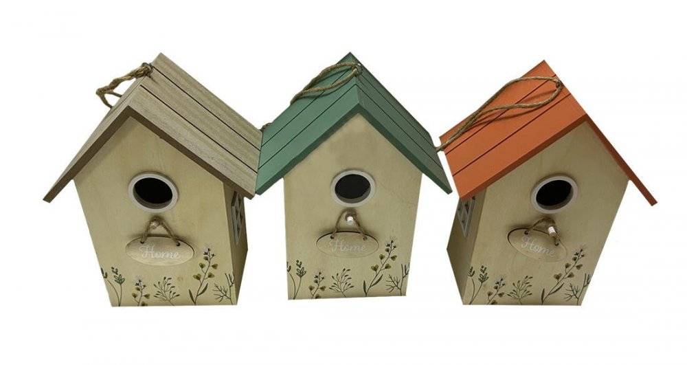 Obrázek k výrobku 91664 - Budka ptačí 16,5 x 21,5 x 23 cm, dřevěná