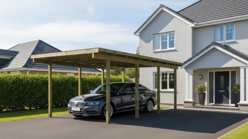 Obrázek k výrobku 54169 - carport KARIBU ECO 2A 62029