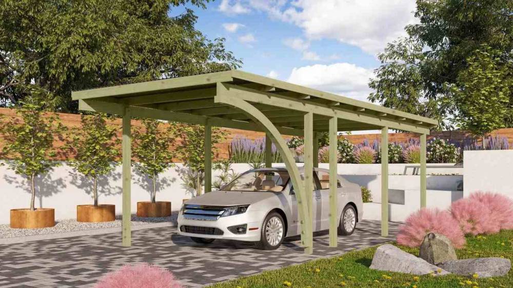Obrázek k výrobku 54172 - carport KARIBU ECO 2B 62031