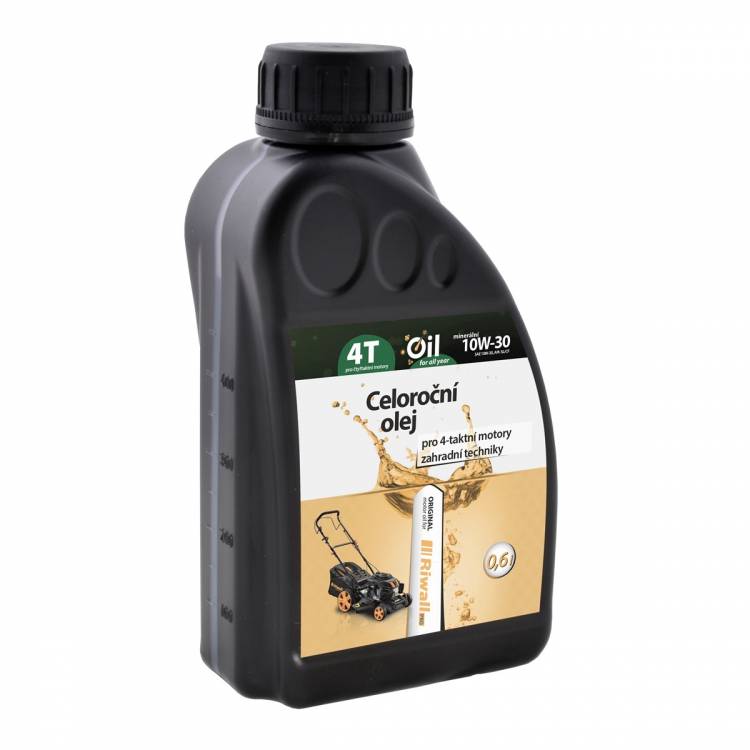 Obrázek k výrobku 29359 - Celoroční olej Riwall pro 4-taktní motory (0.6l, SAE10W-30) -