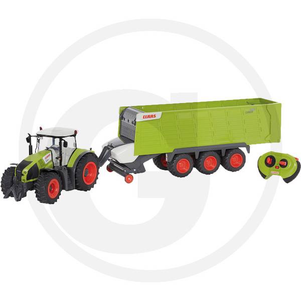 CLAAS Axion 870 traktor s přívěsem Cargo S9600