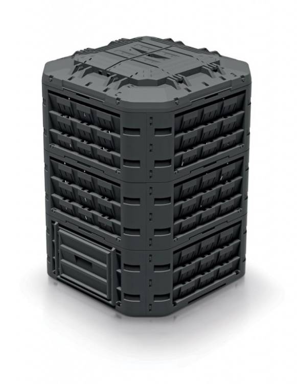 Obrázek k výrobku 93623 - COMPOGREEN VARIO KOMPOSTÉR 950L ČERNÝ