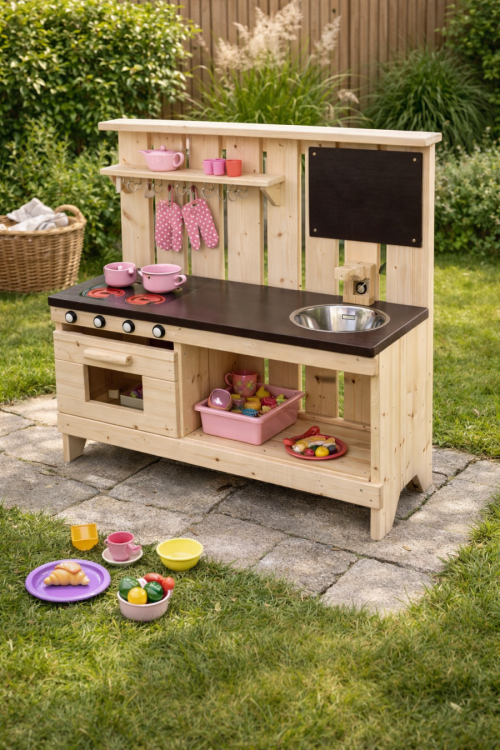 Obrázek k výrobku 49302 - Dětská dřevěná kuchyňka Anička .