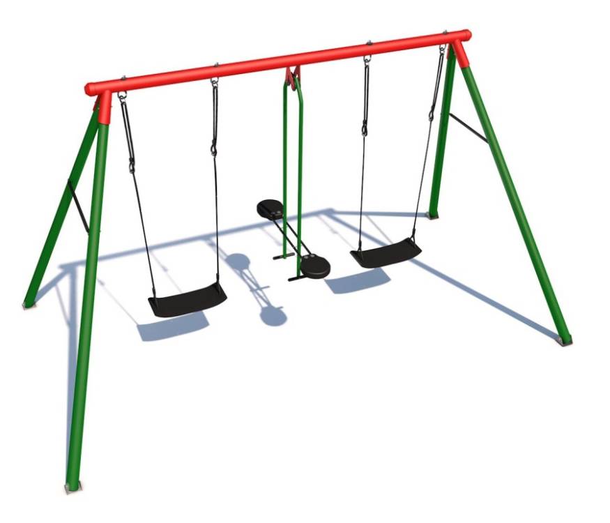 Obrázek k výrobku 51433 - Dětská zahradní houpačka kovová CanCan Classic ZELENÁ .