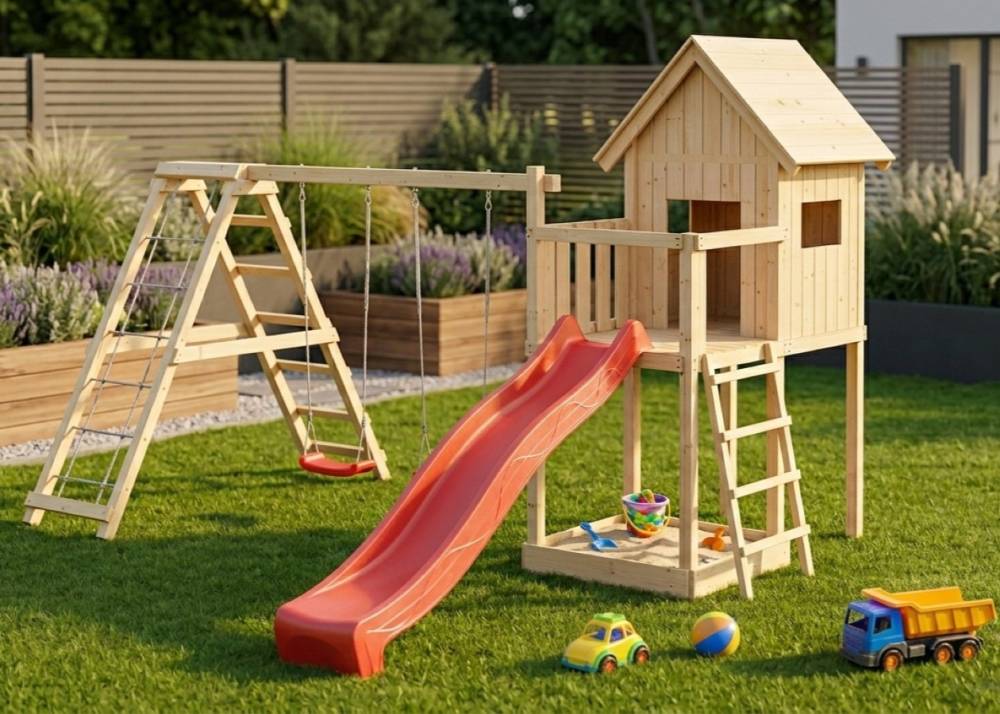 Obrázek k výrobku 53953 - dětské hřiště KARIBU FRIEDA 91185