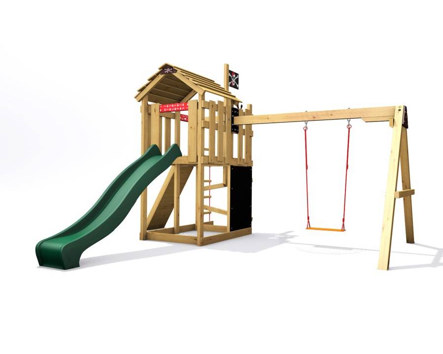 Obrázek k výrobku 78603 - Dětské hřiště Monkey´s Home Malý pirát MAD se zelenou skluzavkou 2024 .