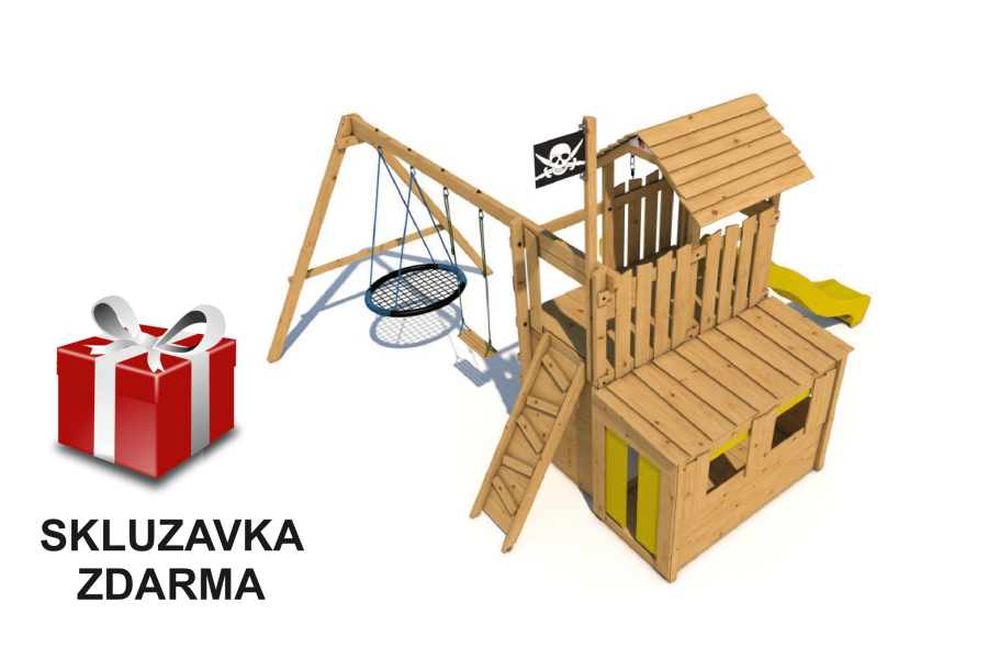 Obrázek k výrobku 90734 - Dětské hřiště Monkey´s Home Velký pirát JOLLY žlutá