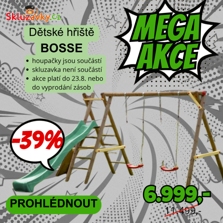 Obrázek k výrobku 20873 - Dětské hřiště s houpačkou Imprest BOSSE 452x200x225cm