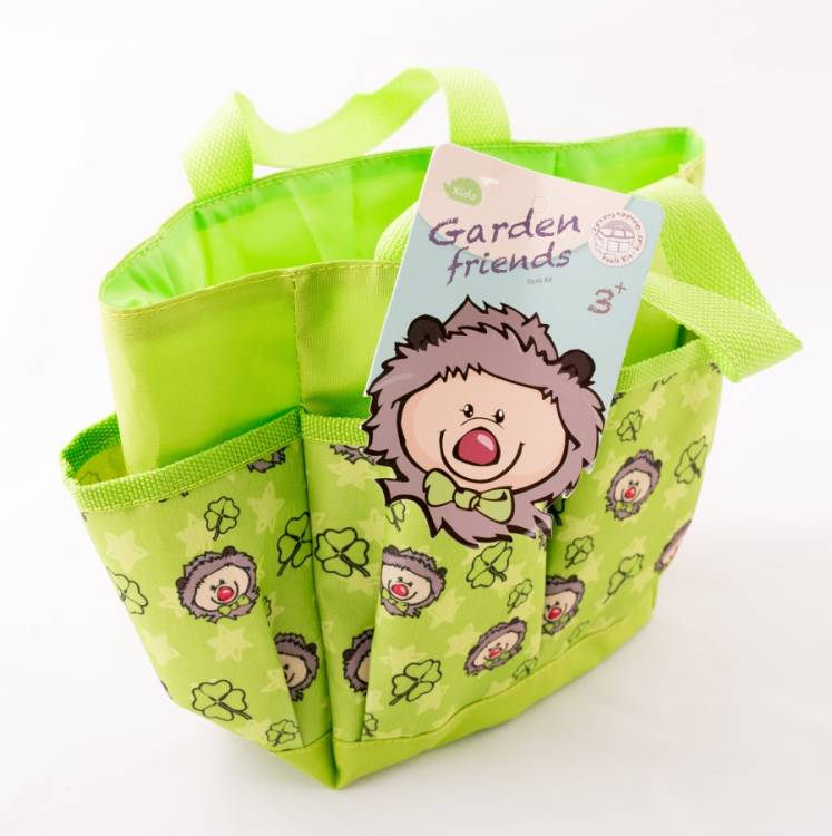 Obrázek k výrobku 49242 - Dětské nářadí PRACOVNÍ TAŠKA bavlněná zelená .