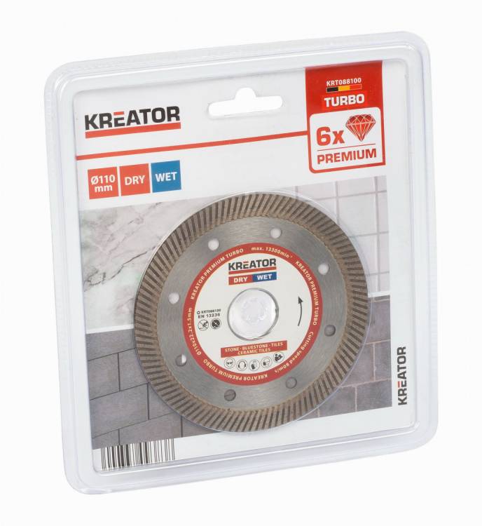 Obrázek k výrobku 75990 - Diamantový kotouč celoobvodový 110mm PREMIUM TURBO