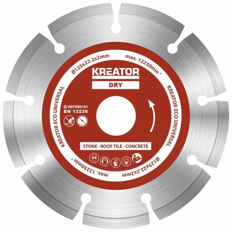 Obrázek k výrobku 14991 - Diamantový kotouč segmentový 125mm UNIVERZAL 3ks sada