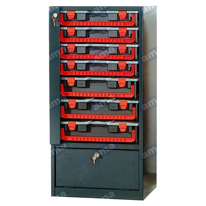 Obrázek k výrobku 5278 - Dílenská skříň s plastovými boxy