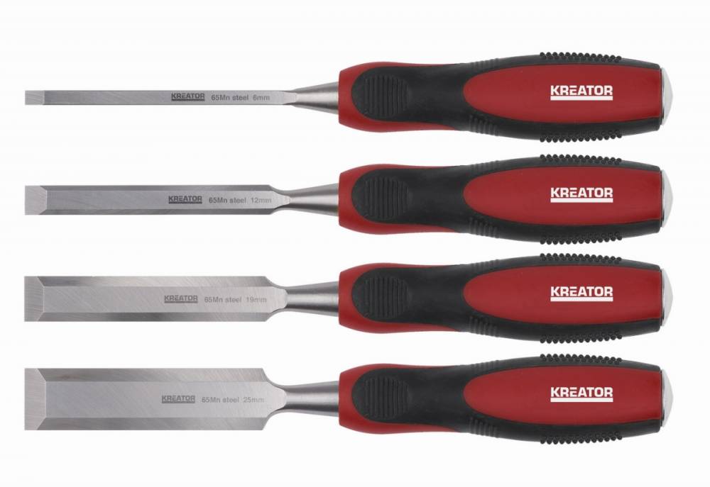 Obrázek k výrobku 15435 - Dláta na dřevo TPR 4ks sada