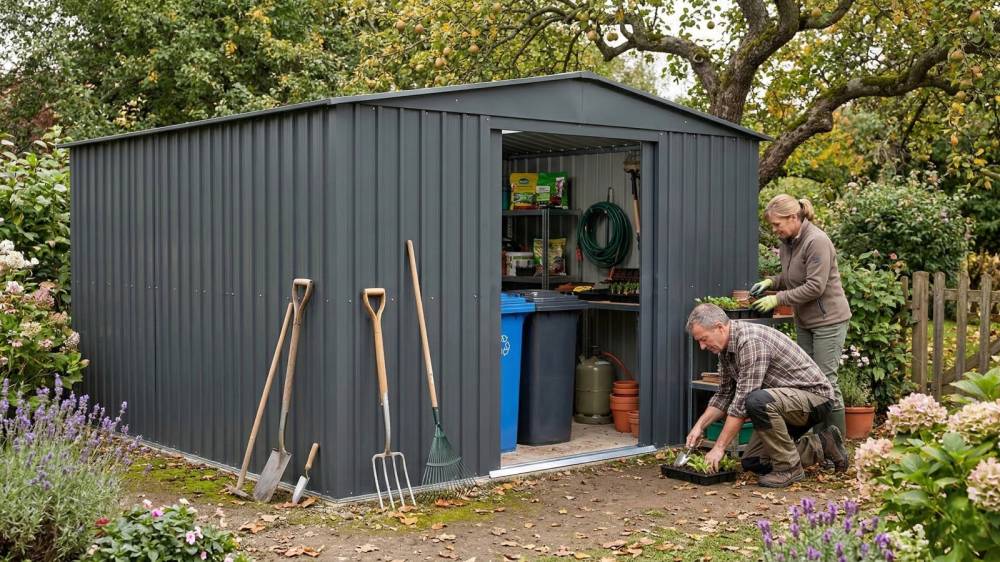 Obrázek k výrobku 71997 - domek GLOBEL 1012 ANTRACIT se střešním oknem LG2071