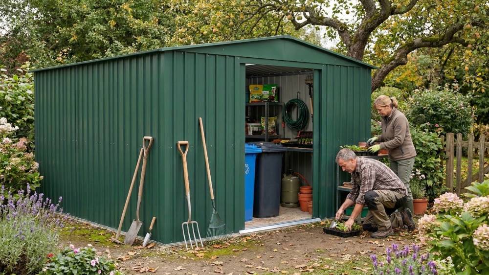 Obrázek k výrobku 71393 - domek GLOBEL 1012 ZELENÝ se střešním oknem LG2500