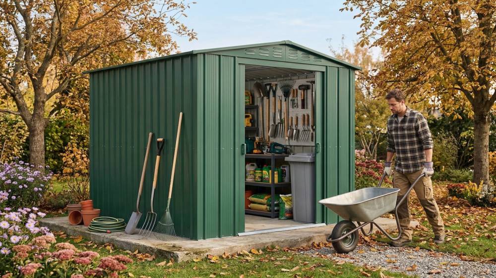 Obrázek k výrobku 71395 - domek GLOBEL 65 ZELENÝ se střešním oknem LG2502