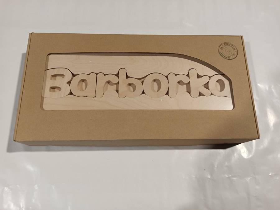 Obrázek k výrobku 49334 - Dřevěná stolička CUBS se JMÉNEM BARBORKA .