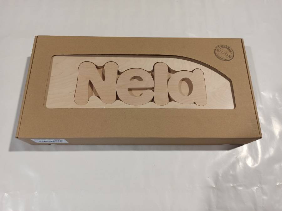 Obrázek k výrobku 49331 - Dřevěná stolička CUBS se JMÉNEM NELA .