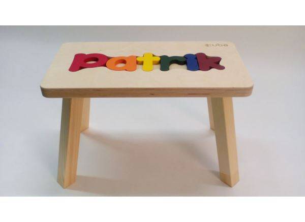 Obrázek k výrobku 31123 - Dřevěná stolička CUBS se JMÉNEM PATRIK barevná .