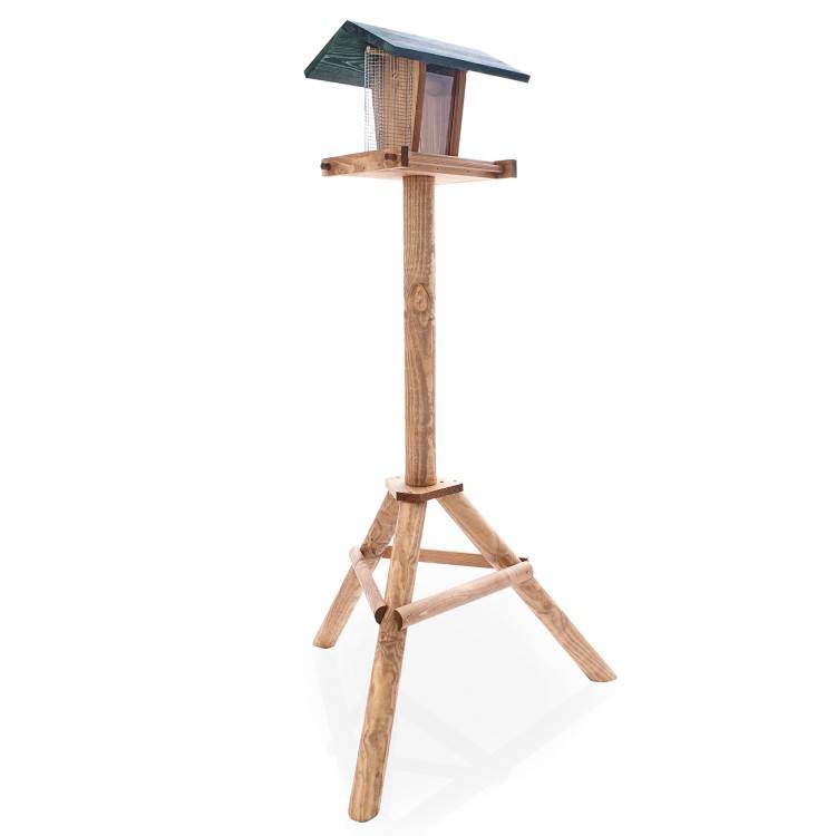 Obrázek k výrobku 93826 - Dřevěné ptačí krmítko se stojanem AGF330