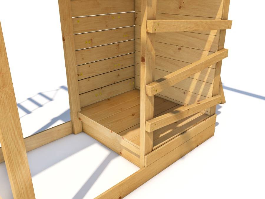 Obrázek k výrobku 54096 - DŘEVĚNÉ VÍKO na pískoviště pro hřiště Velký pirát Bill, William a Jolly .