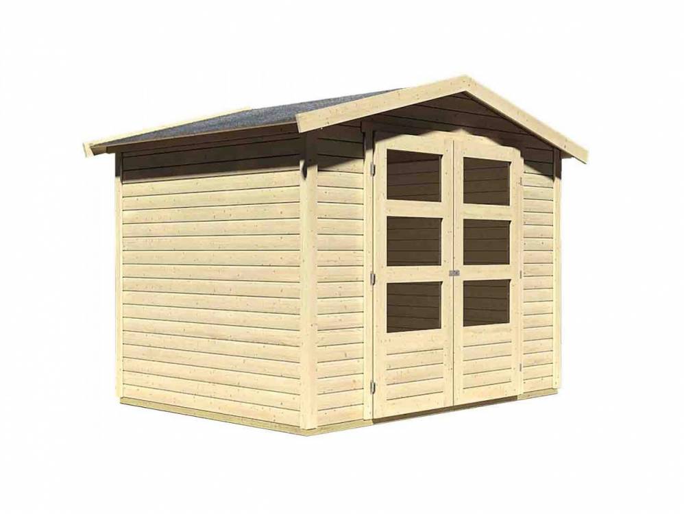 Obrázek k výrobku 21962 - dřevěný domek KARIBU AMBERG 3 (82972) natur