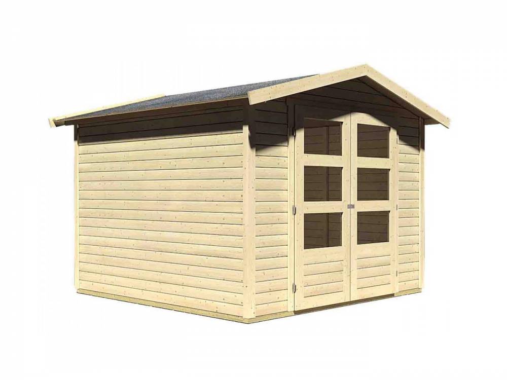 Obrázek k výrobku 53414 - dřevěný domek KARIBU AMBERG 4 (82973) natur