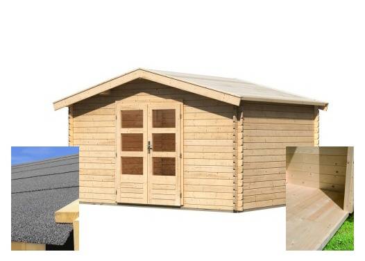 Obrázek k výrobku 62115 - dřevěný domek KARIBU BAYREUTH 5 (14525) SET