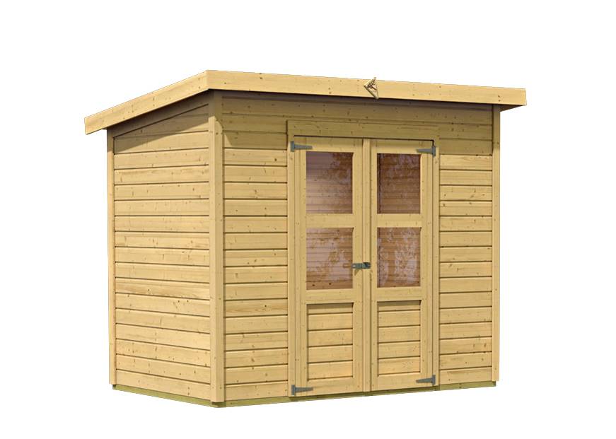 Obrázek k výrobku 21954 - dřevěný domek KARIBU MERSEBURG 6 (73065) natur